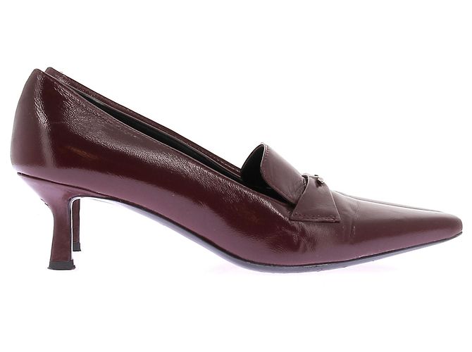 Barbara Bui Mocassini con tacco bordeaux Bordò - vista 2