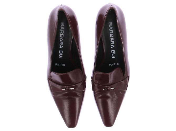 Barbara Bui Mocassini con tacco bordeaux Bordò - vista 6