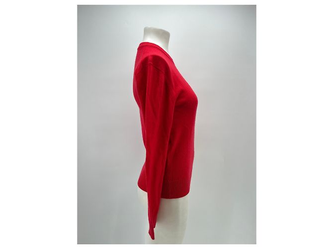 Autre Marque Suéter de lana rojo 440ME Roja - vista 3