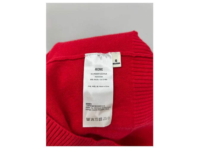 Autre Marque Suéter de lana rojo 440ME Roja - vista 6
