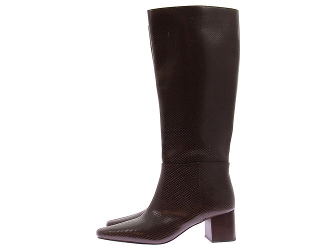 Autre Marque Botas marrones de cuero Castaño - vista 3