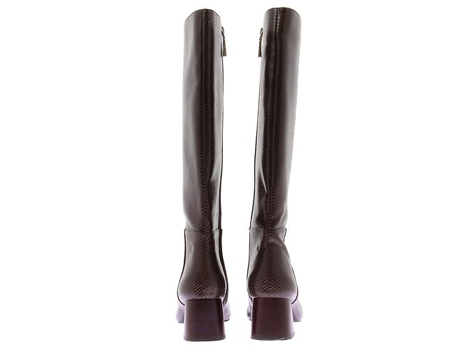 Autre Marque Botas marrones de cuero Castaño - vista 5