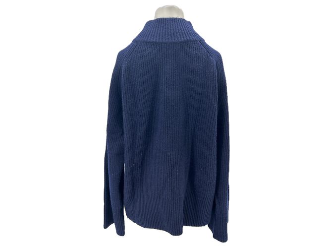 Eric Bompard Marinefarbener Cashmere-Cardigan Marineblau - Ansicht 2