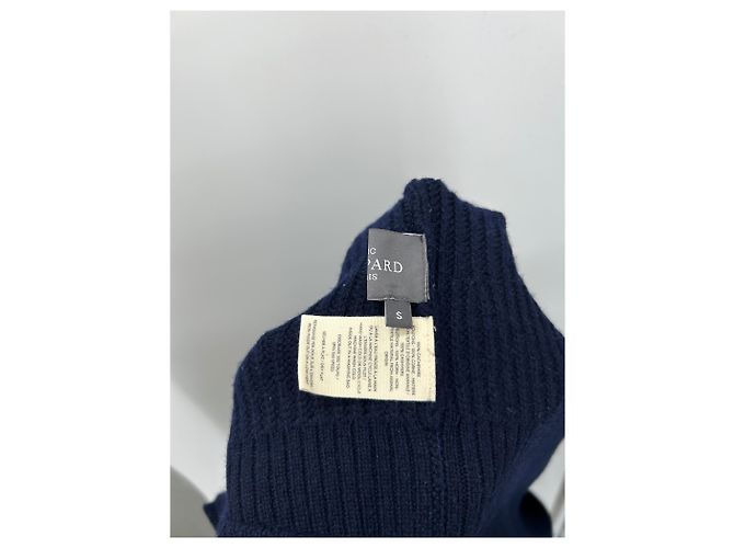 Eric Bompard Marinefarbener Cashmere-Cardigan Marineblau - Ansicht 5