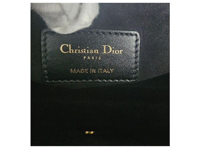 Borsa Bobby media in pelle nera Christian Dior con tracolla decorata Nero - vista 11