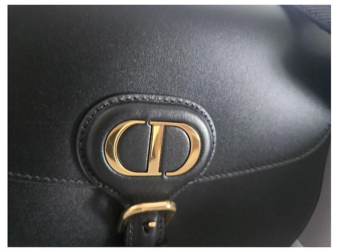 Borsa Bobby media in pelle nera Christian Dior con tracolla decorata Nero - vista 14