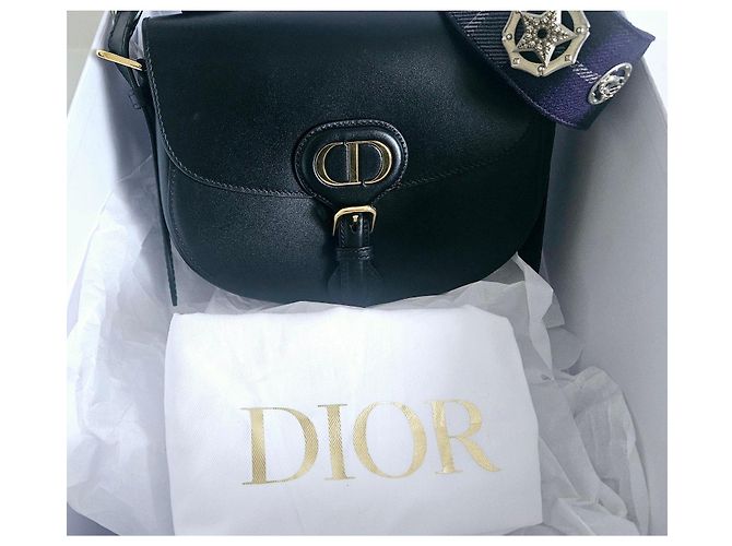 Borsa Bobby media in pelle nera Christian Dior con tracolla decorata Nero - vista 17
