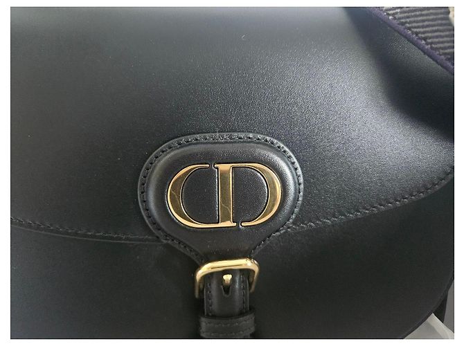Borsa Bobby media in pelle nera Christian Dior con tracolla decorata Nero - vista 18