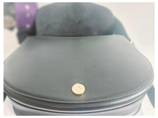Borsa Bobby media in pelle nera Christian Dior con tracolla decorata Nero - vista 8