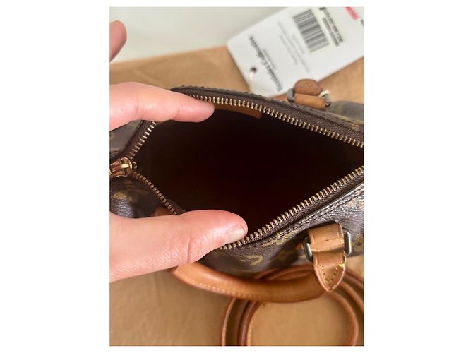 Louis Vuitton Speedy Nano Marrone - vista 11