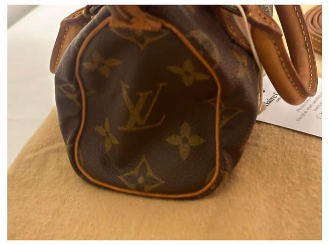 Louis Vuitton Speedy Nano Marrone - vista 14
