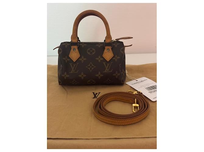 Louis Vuitton Speedy Nano Marrone - vista 2