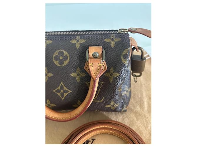 Louis Vuitton Speedy Nano Marrone - vista 5