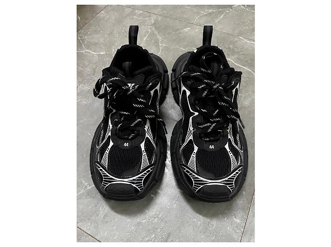 Sneakers Triple S Balenciaga Nero Bianco - vista 2