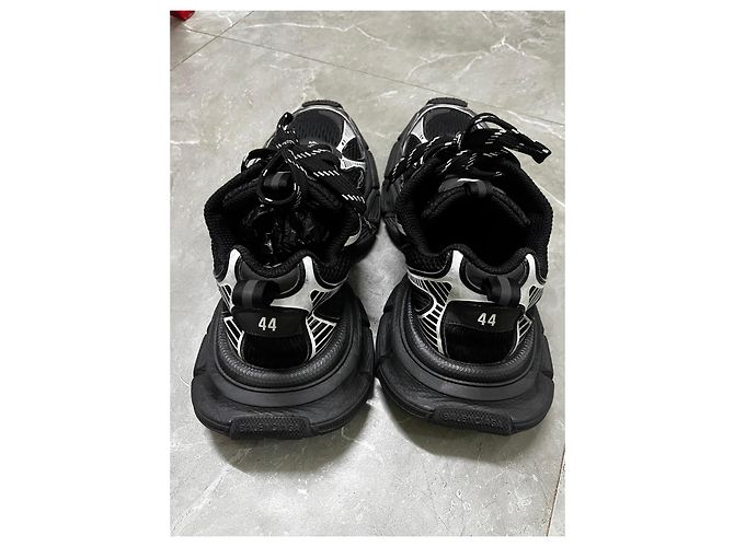 Sneakers Triple S Balenciaga Nero Bianco - vista 5