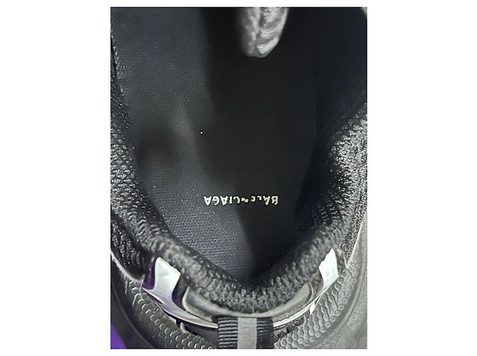 Sneakers Triple S Balenciaga Nero Bianco - vista 8