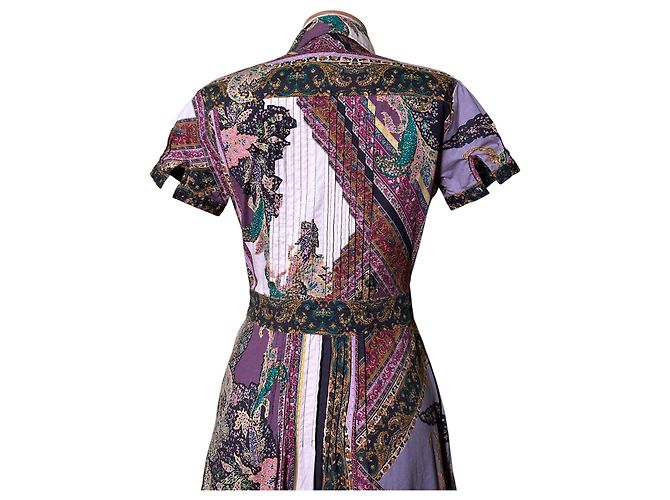 Vestido Etro de mezcla de algodón con estampado paisley Multicolor - vista 6