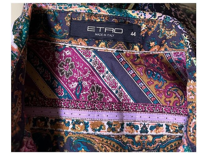 Vestido Etro de mezcla de algodón con estampado paisley Multicolor - vista 8