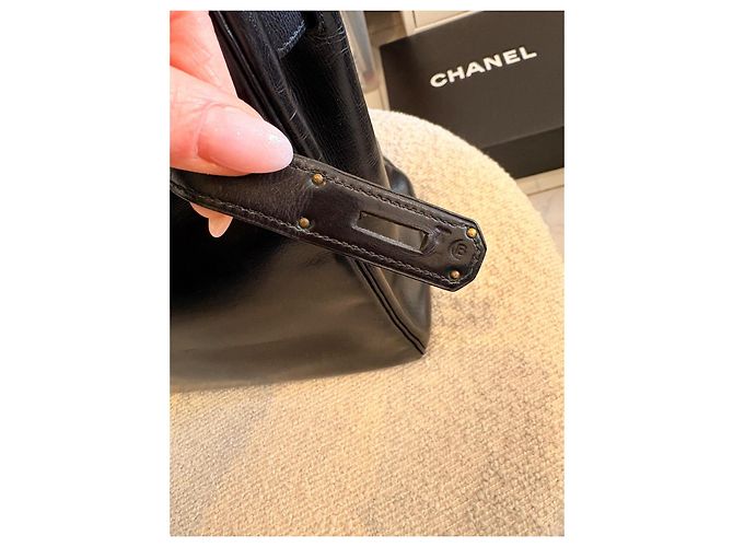 Borsa Hermès Kelly 32 in pelle box nera Nero - vista 10