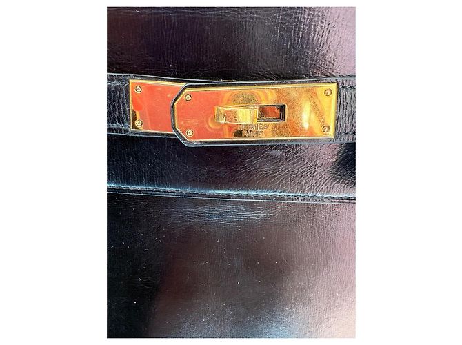 Borsa Hermès Kelly 32 in pelle box nera Nero - vista 6