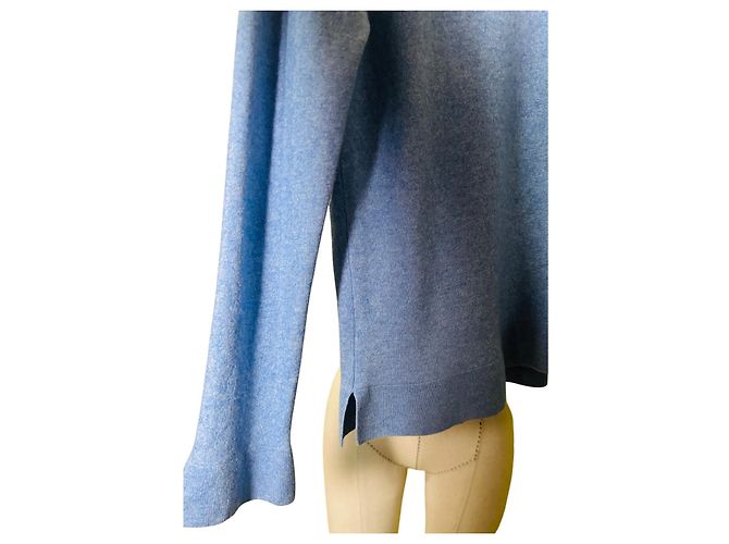 Autre Marque Suéter de cashmere e seda azul Repeat - vista 3