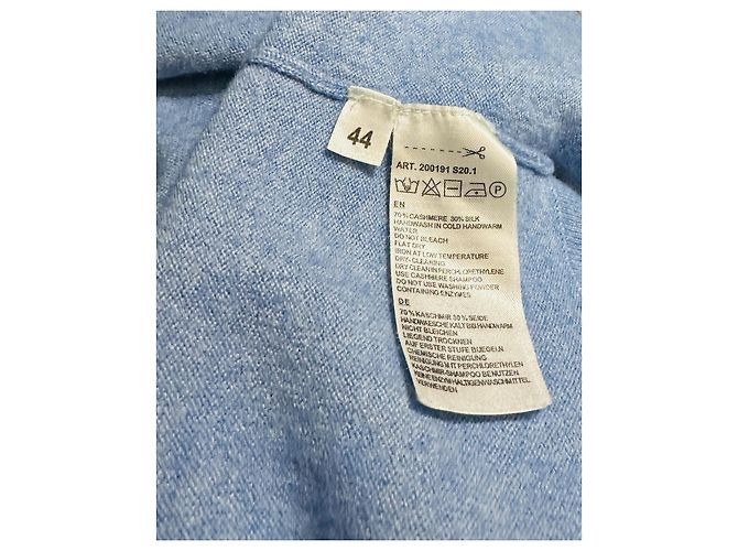 Autre Marque Suéter de cashmere e seda azul Repeat - vista 5