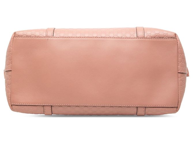 Borsa a mano grande microguccissima rosa di Gucci - vista 3
