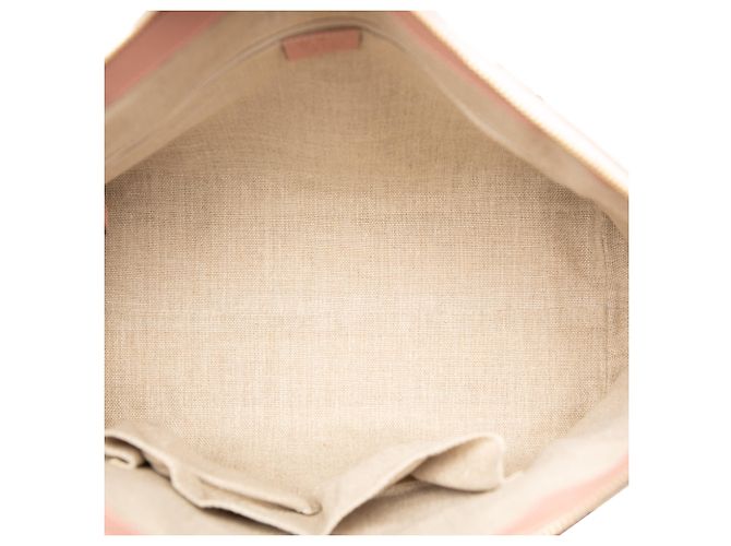 Borsa a mano grande microguccissima rosa di Gucci - vista 4