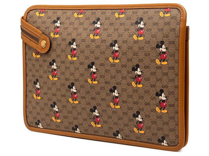 Clutch Gucci Brown Disney Micro GG Supreme Mickey Mouse Marrone Marrone chiaro - vista 2
