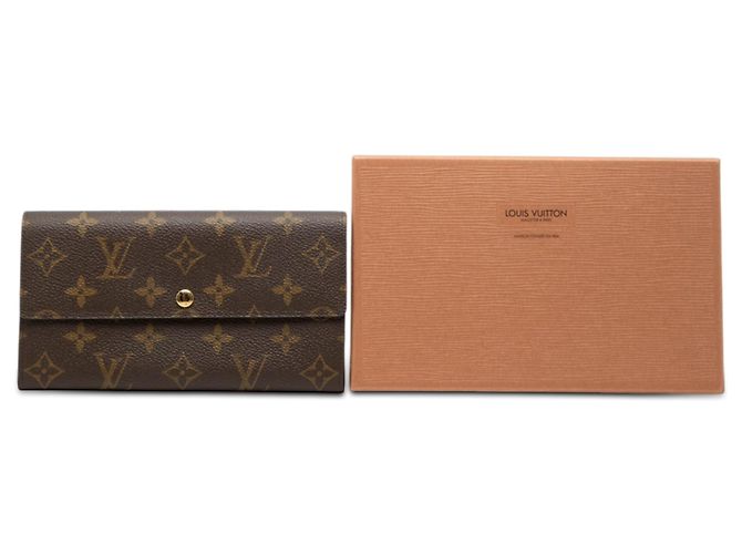 Portafoglio lungo Sarah Monogram marrone Louis Vuitton - vista 8