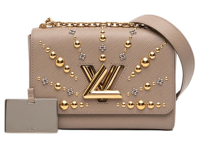 Louis Vuitton Sol Twist MM in Epi Marrone Studded Carne - vista 11