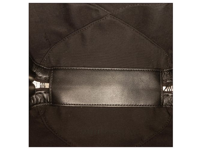 Borsa da viaggio mini Zucca in tela nera Fendi Nero - vista 4