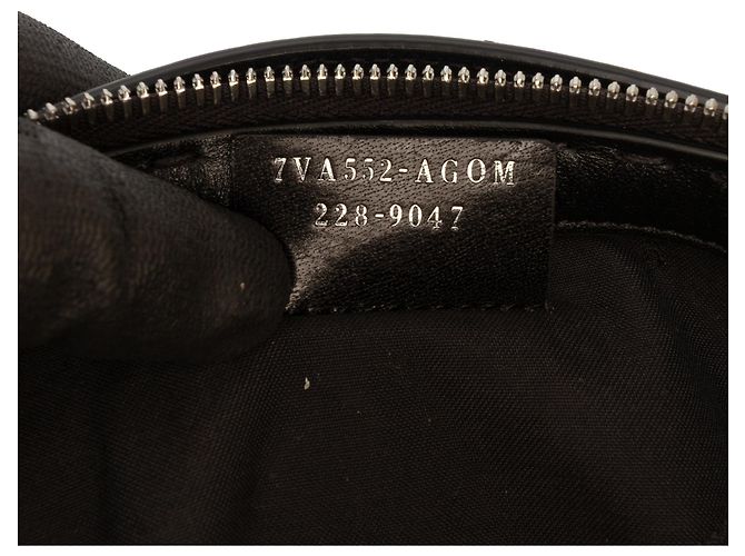 Borsa da viaggio mini Zucca in tela nera Fendi Nero - vista 6
