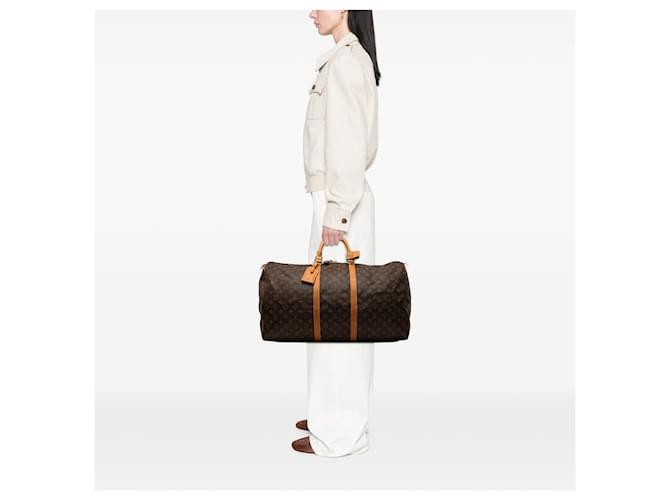 Louis Vuitton Keepall 60 Monogram Marrone - vista 11
