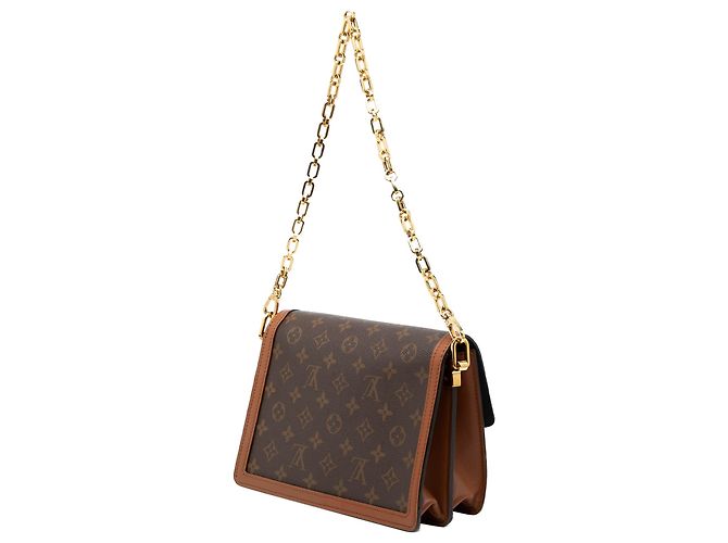 Louis Vuitton Borsa Dauphine MM Monogramma Inverso Marrone - vista 2