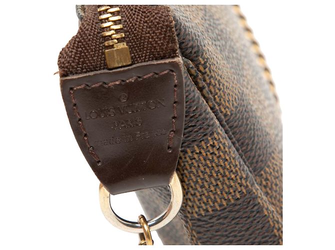 Mini Pochette Accessoires Damier Ebene Marrone Louis Vuitton - vista 5