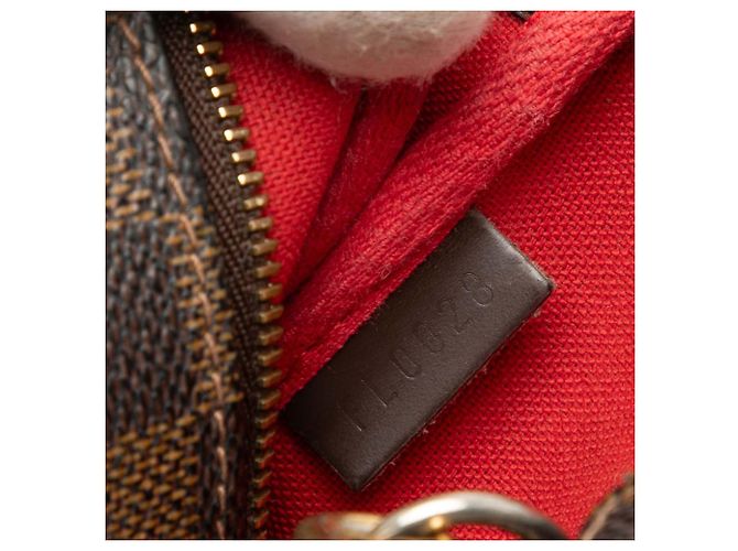 Mini Pochette Accessoires Damier Ebene Marrone Louis Vuitton - vista 6