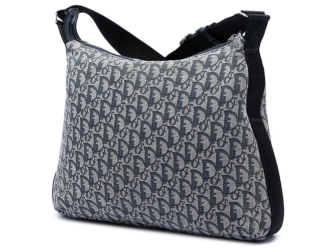 Borsa a tracolla in tela Trotter Diorissimo blu di Dior Blu navy - vista 2
