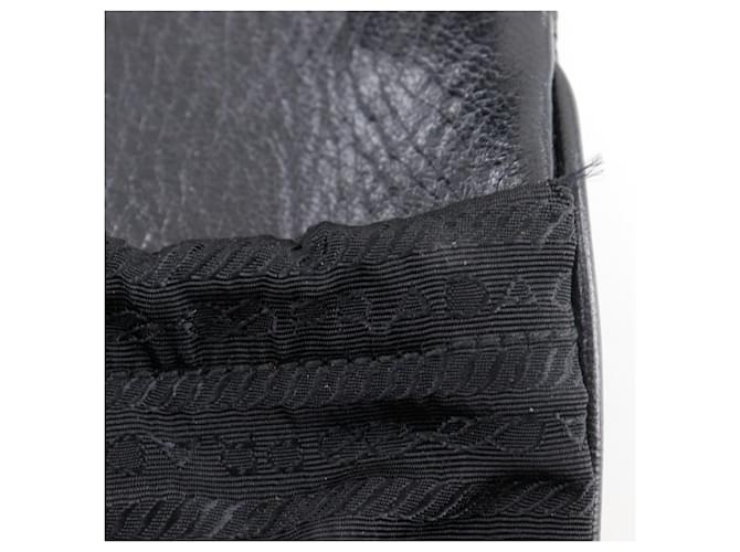 Borsa a Spalla Pochette Nera Prada Nero - vista 7