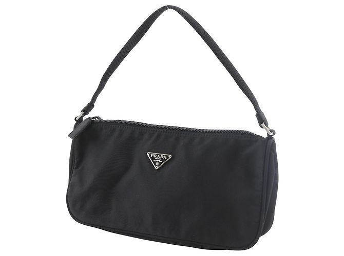 Pochette in nylon nero Prada - vista 2