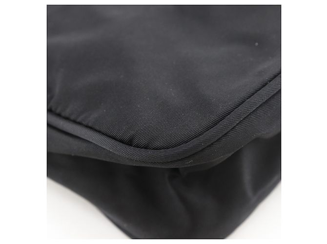 Pochette in nylon nero Prada - vista 4