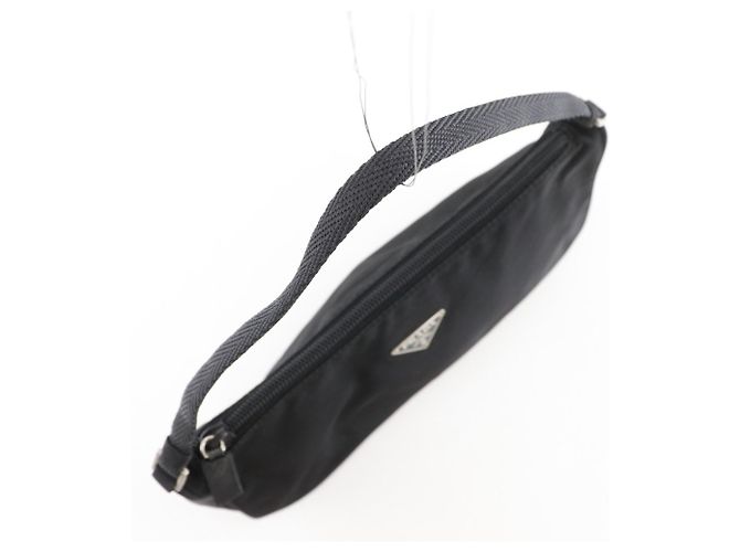 Pochette in nylon nero Prada - vista 5