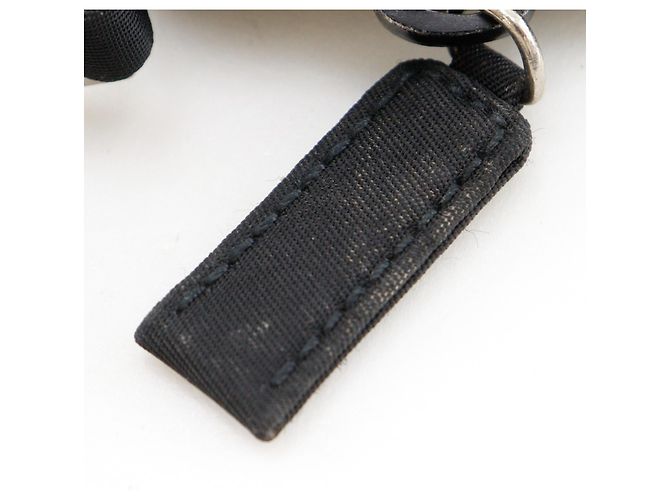 Pochette in nylon nero Prada - vista 8
