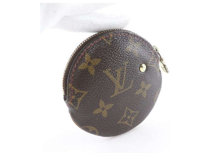 Monedero Ron Coin Case Louis Vuitton Castaño Roja Monograma - vista 3