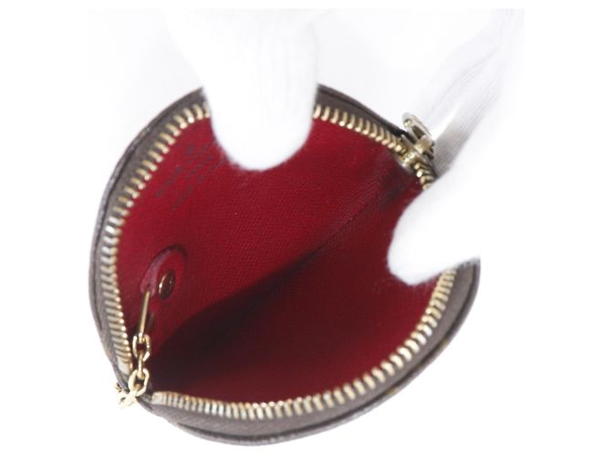 Monedero Ron Coin Case Louis Vuitton Castaño Roja Monograma - vista 4