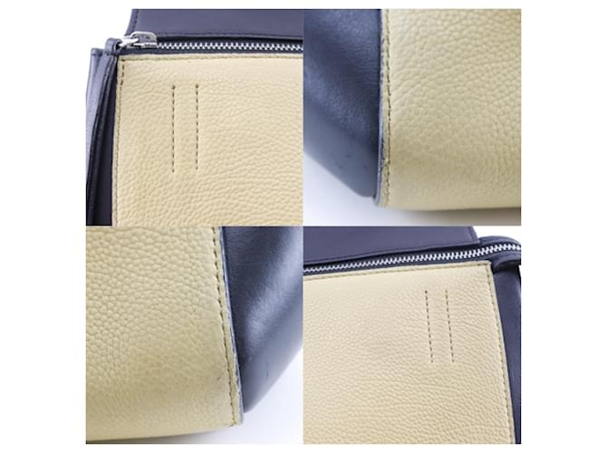 Céline Borsa a Spalla Celine Edge Media Nero Beige - vista 11