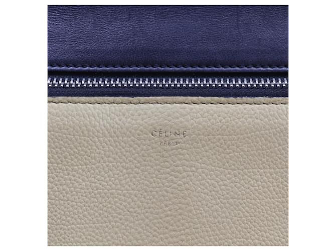 Céline Borsa a Spalla Celine Edge Media Nero Beige - vista 14