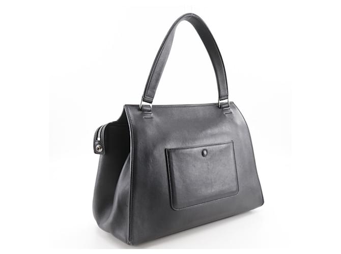 Céline Borsa a Spalla Celine Edge Media Nero Beige - vista 3