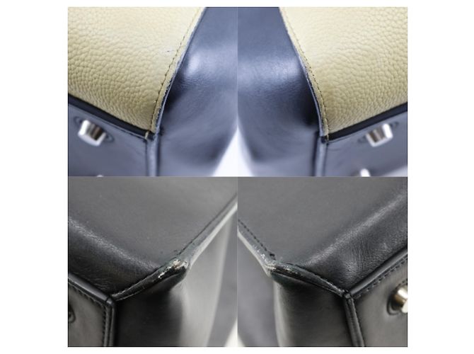 Céline Borsa a Spalla Celine Edge Media Nero Beige - vista 4