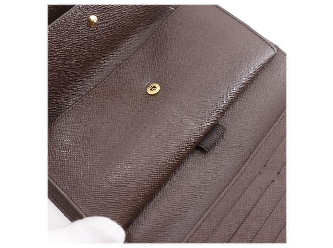 Portefeuille International Long de Louis Vuitton Marron - vue 13